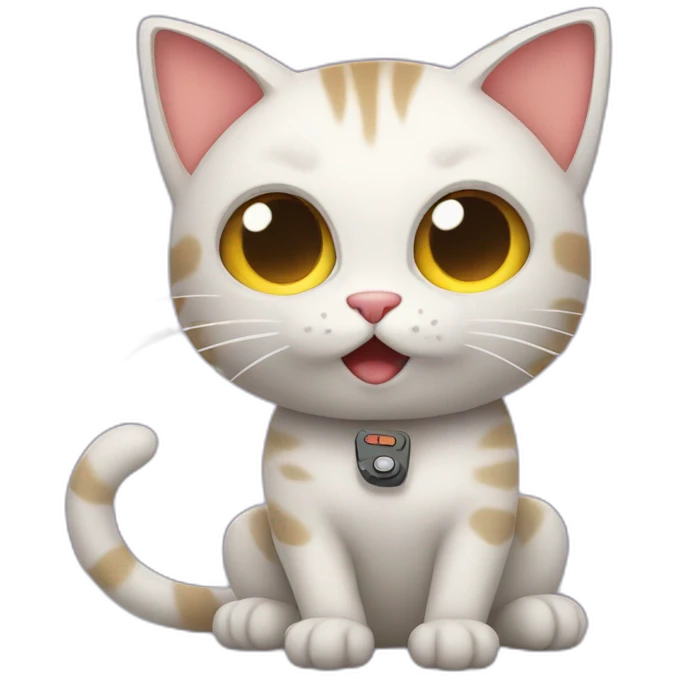 Cat playing video games emoji