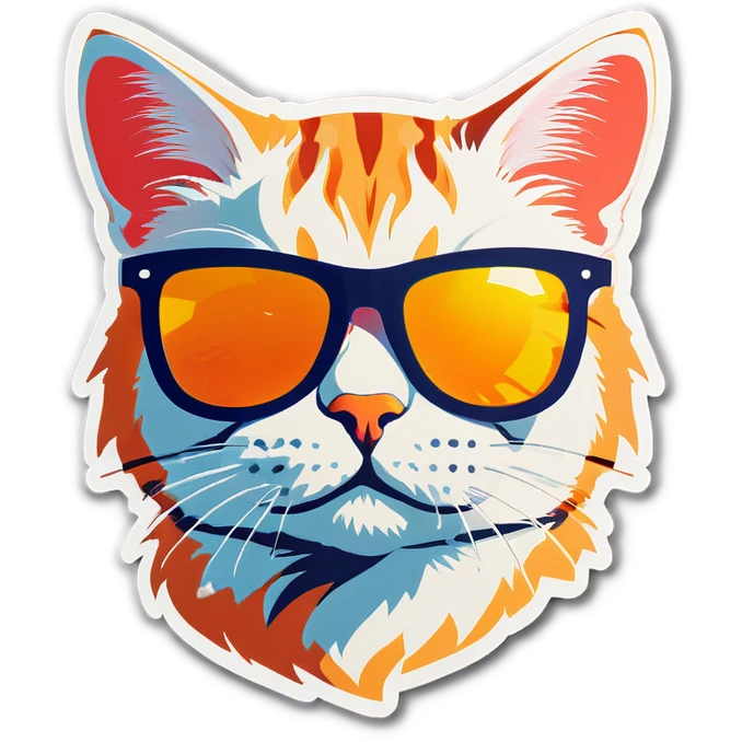 Cat with sunglasses emoji