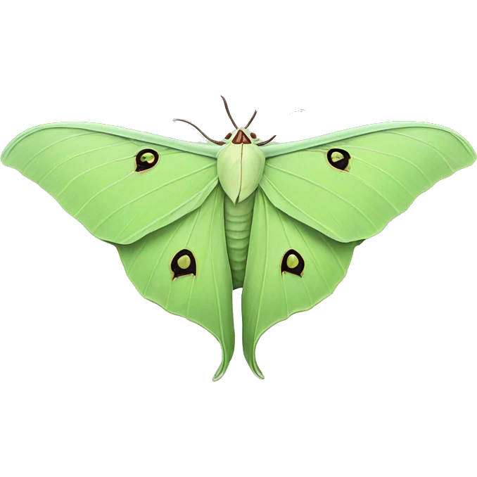 Luna moth emoji