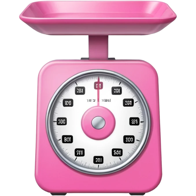 pink weight scale emoji