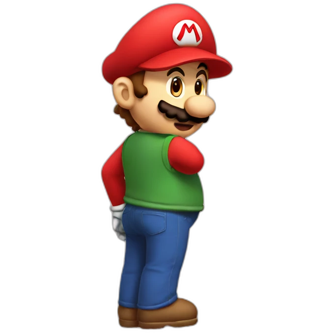 pregnant mario emoji