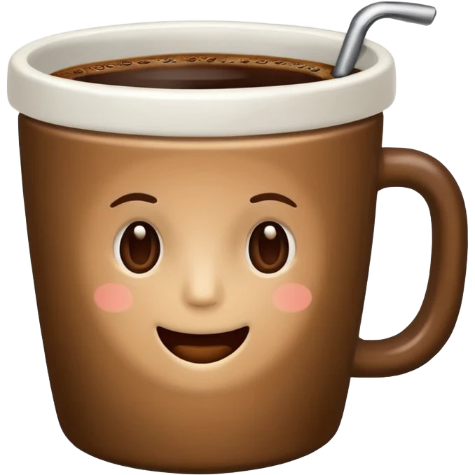 a cup of coffee in big cup emoji