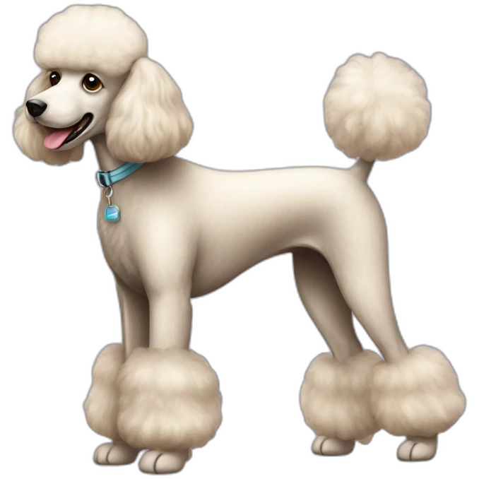 Dog Standart Poodle full-height emoji