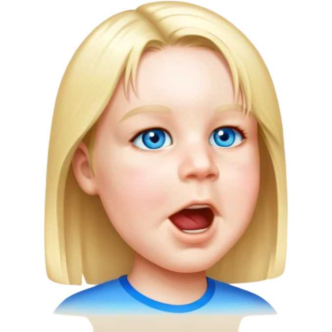 Blue eyes emoji
