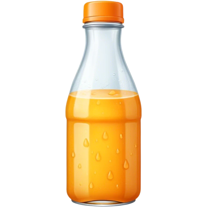 Orange juice bottle emoji