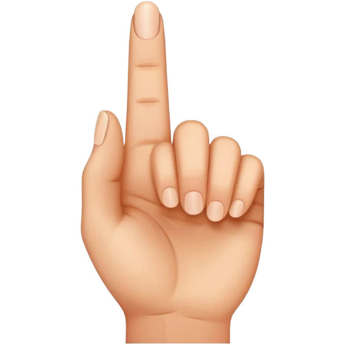 index finger pointing up emoji