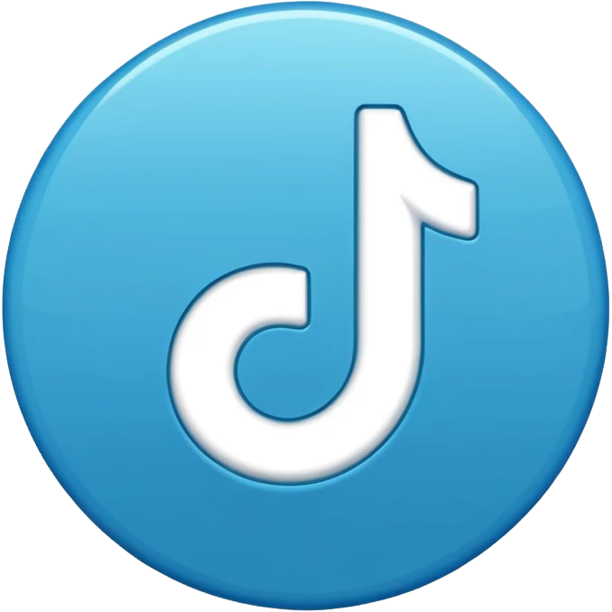 BLUE TIK TOK TICK emoji