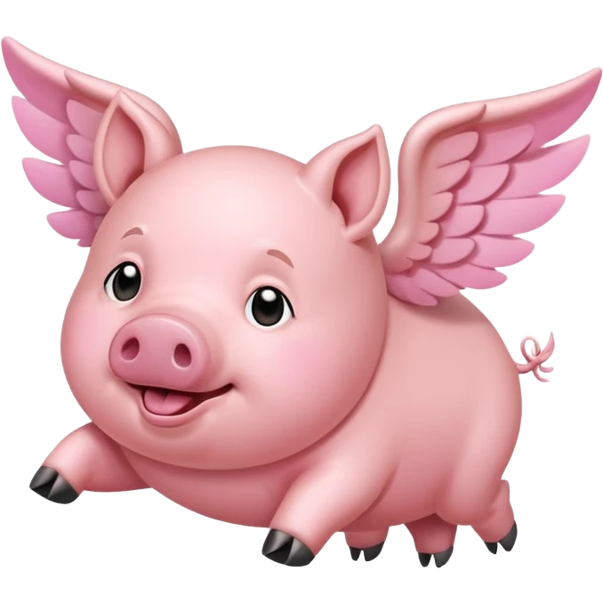 Flying pig  emoji
