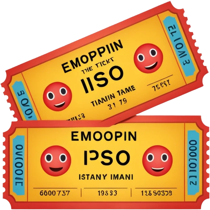 theatre ticket emoji