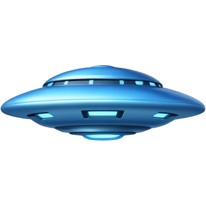 blue UFO emoji