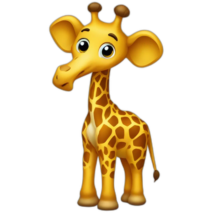 Girafe sur éléphant emoji