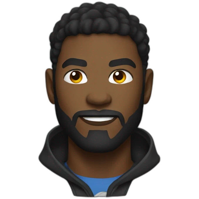Black lightning emoji