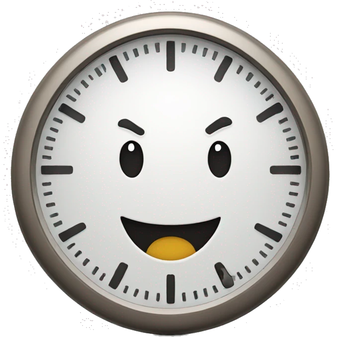 clock smiling emoji