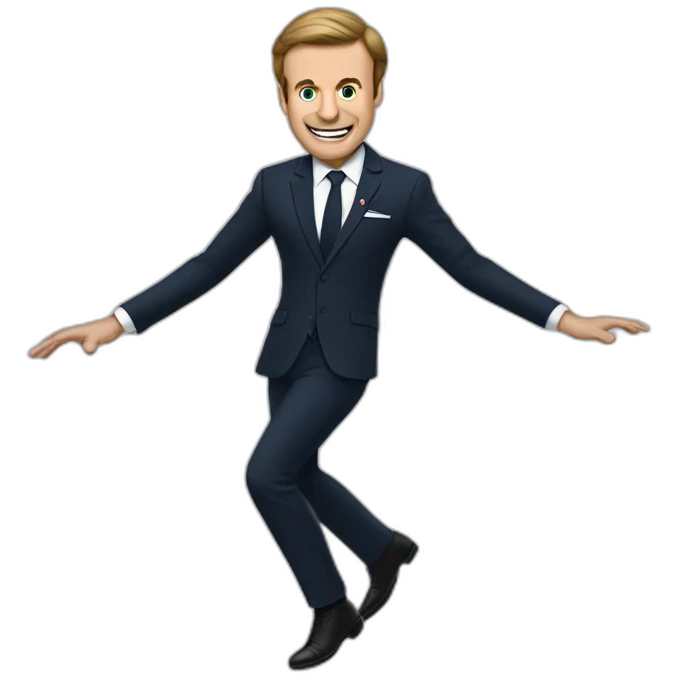 Macron Floss dance emoji