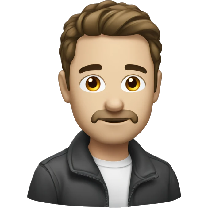 мопс с бантиком на ушке emoji
