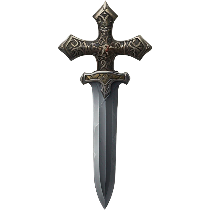 dark cross dagger emoji