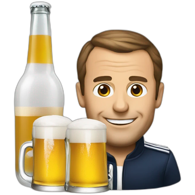 macron beer emoji