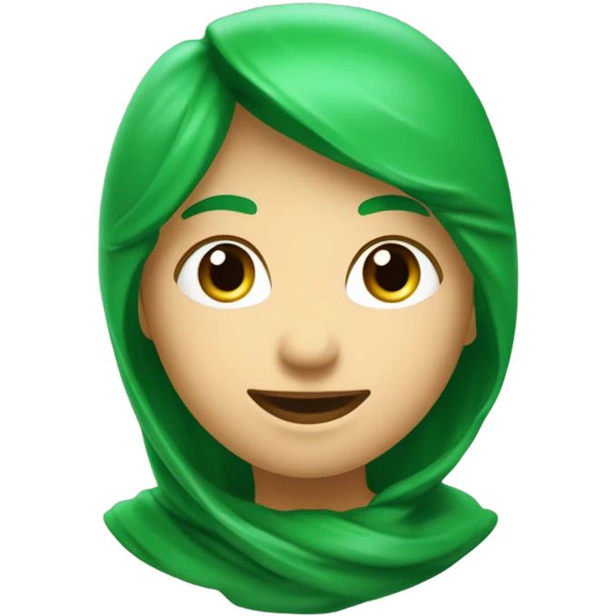 Coeur vert ecrit VIVI emoji