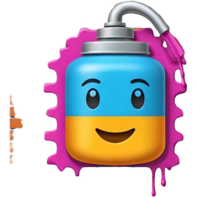 Граффити надпись: 72 emoji