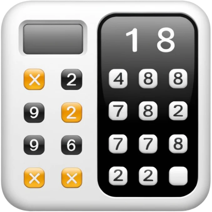 calcul nombre arithmétique emoji