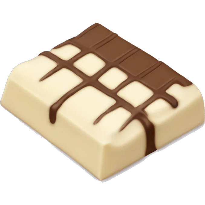 White chocolate bar emoji