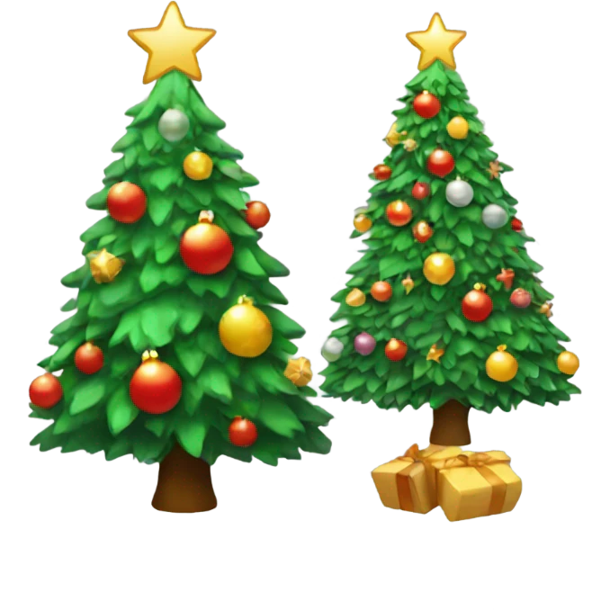 Aesthetic Christmas tree emoji