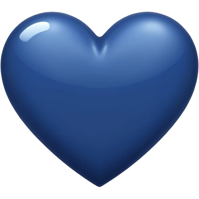 Navy blue heart emoji
