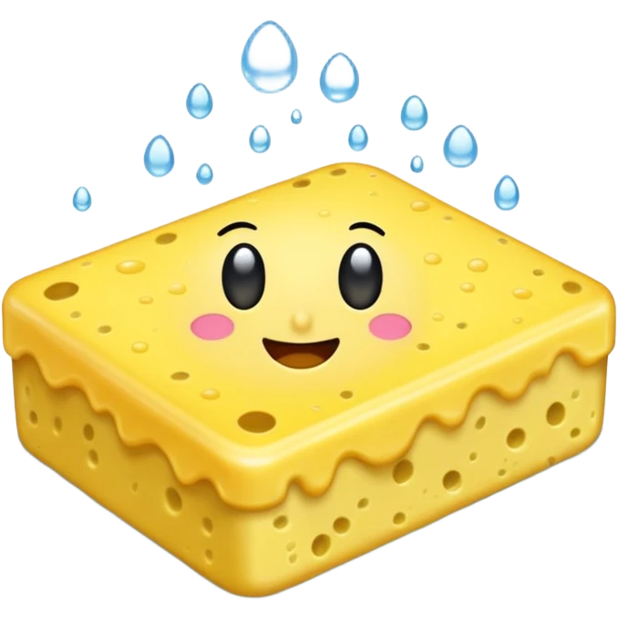 sponge with soap emoji