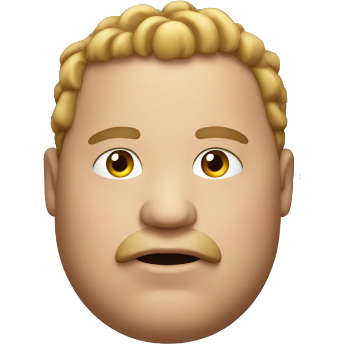 really fat guy emoji