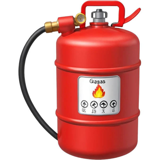 red gas canister emoji