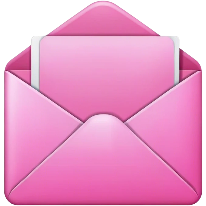 pink email emoji