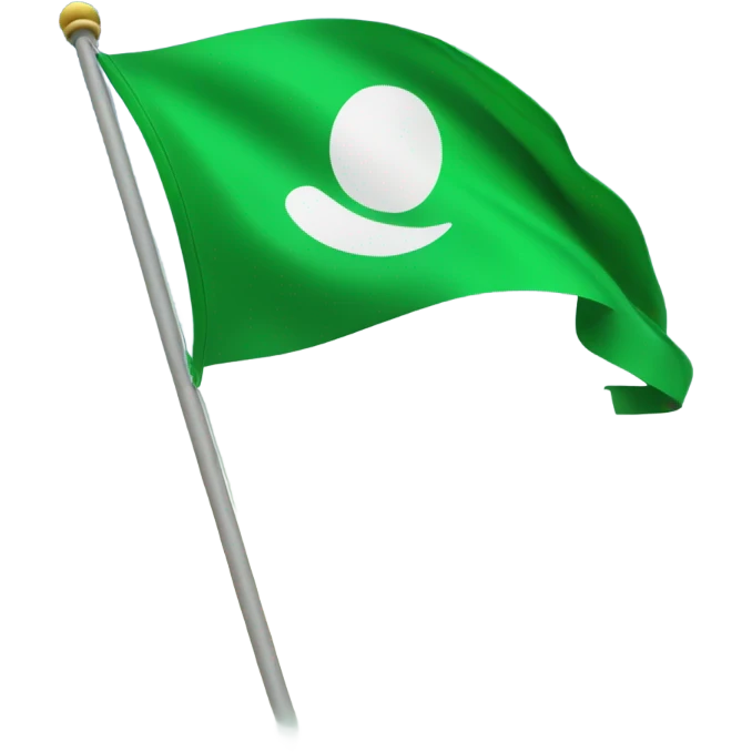 Green flag emoji