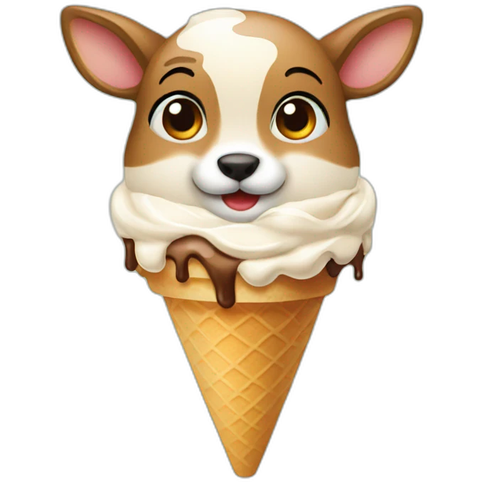 fawn ice cream emoji