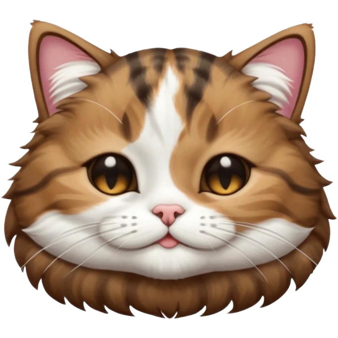 dark brown tabby and white cat in funny positions upside down with eyes closed emoji