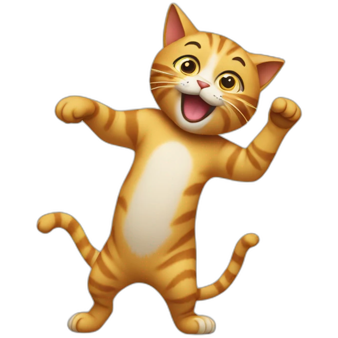 Cat dabing emoji