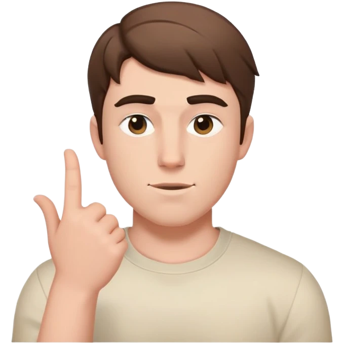 mr beast , explaining side looking, half body emoji