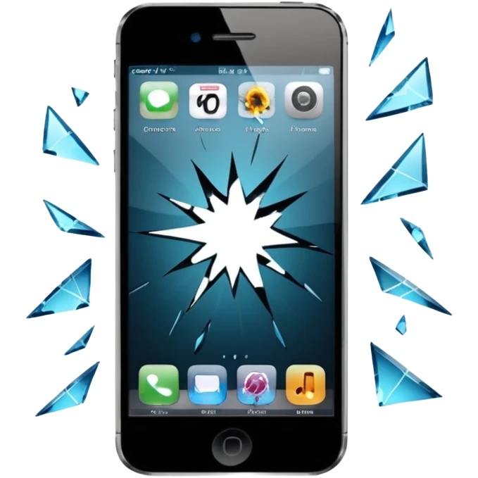 broken phone emoji