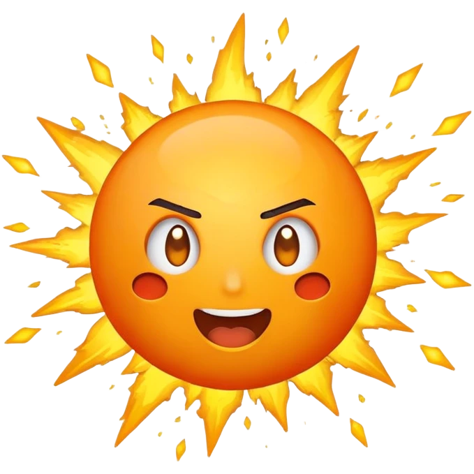 excited face exploding emoji