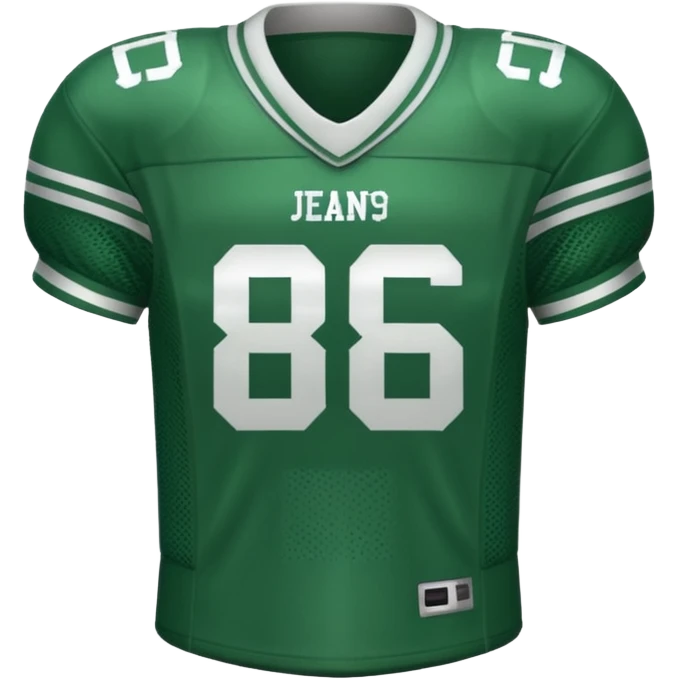 Green American Football jersey emoji