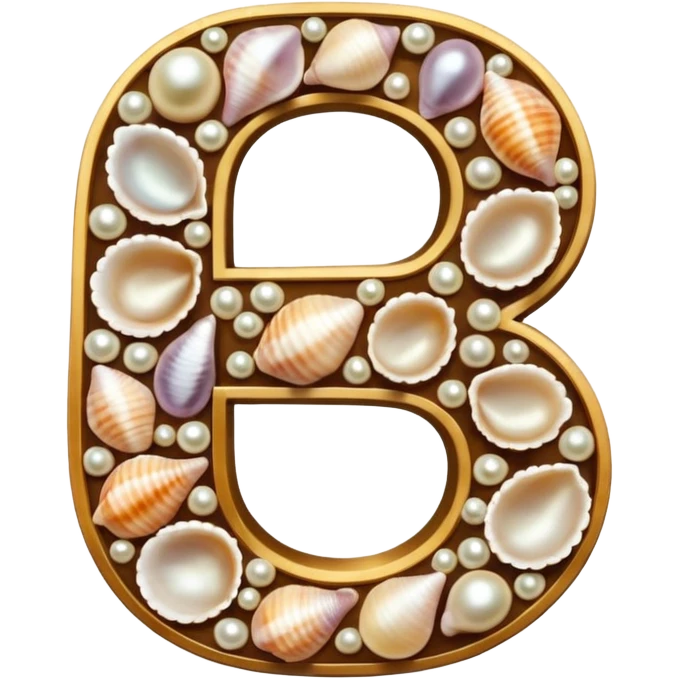 Number 5 is made of shells emoji