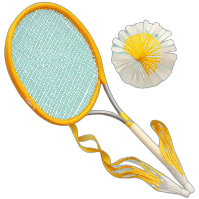 Volant badminton emoji