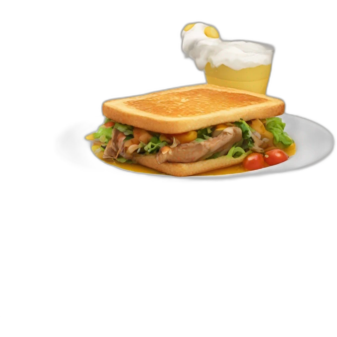 Flying dinner emoji