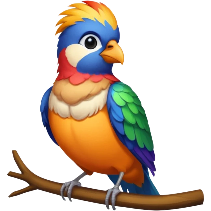 artist bird emoji