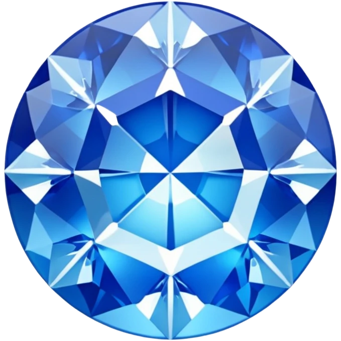 Blue Gem with an Ice Flake Inside emoji