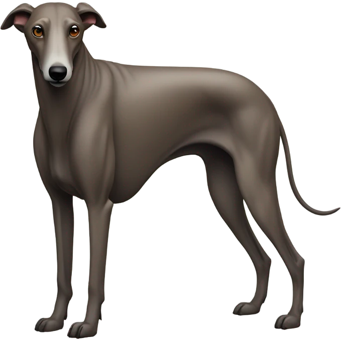 Greyhound and bison  emoji