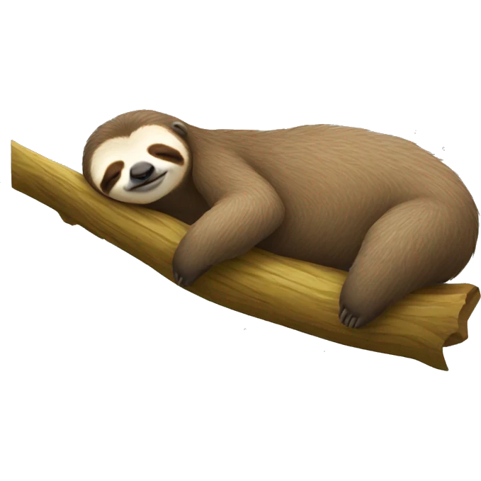 sleeping sloth emoji