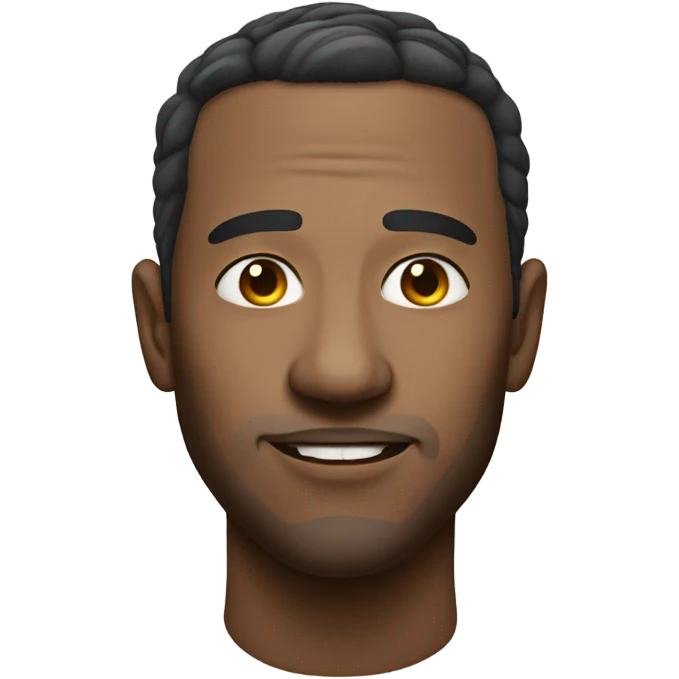 realistic portrait of a man no teeth emoji