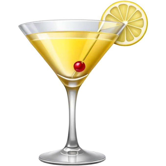golden elegant cocktail in martini glass emoji