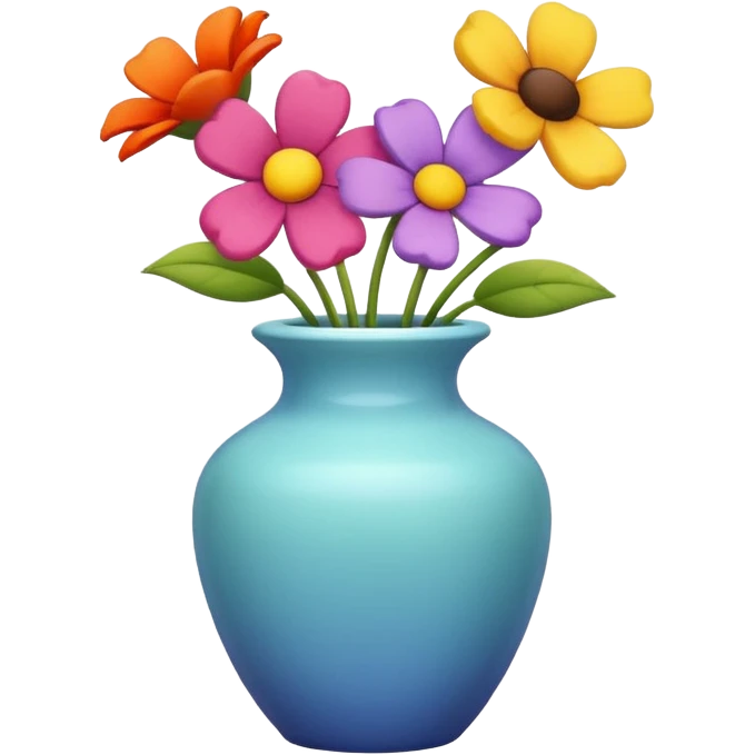 vase and one flower outside emoji