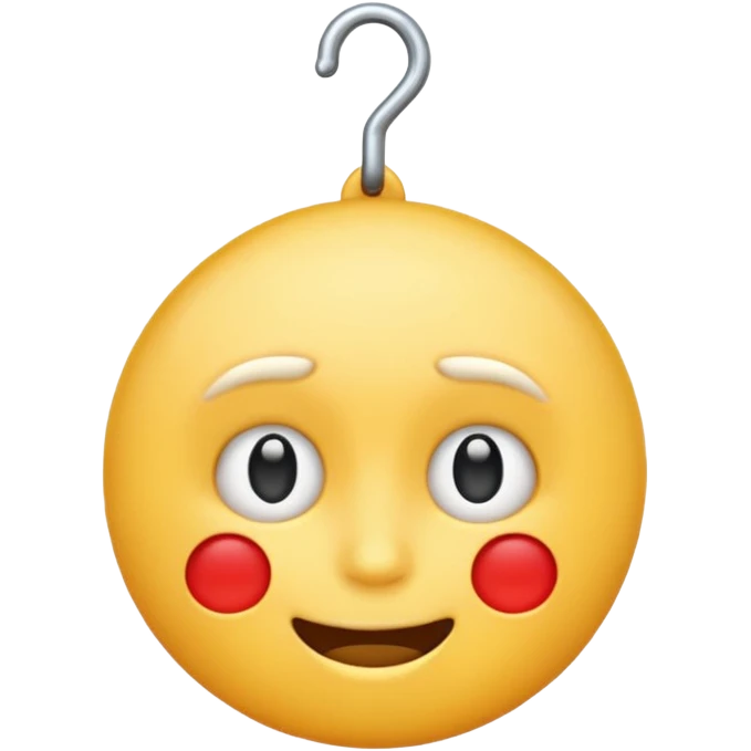 An emoji hanging himself as a game emoji